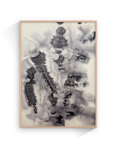 Original-Tinte auf Papier, zeitgenössischer abstrakter Expressionismus