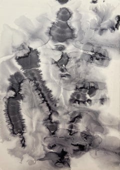 Original ink on Paper, Contemporary Abstract Expressionist 