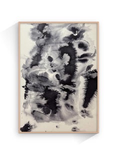 Tinta original sobre papel, Expresionista Abstracto Contemporáneo