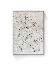 Black ink on paper, sea water, fractal, impossible and poetic drawings