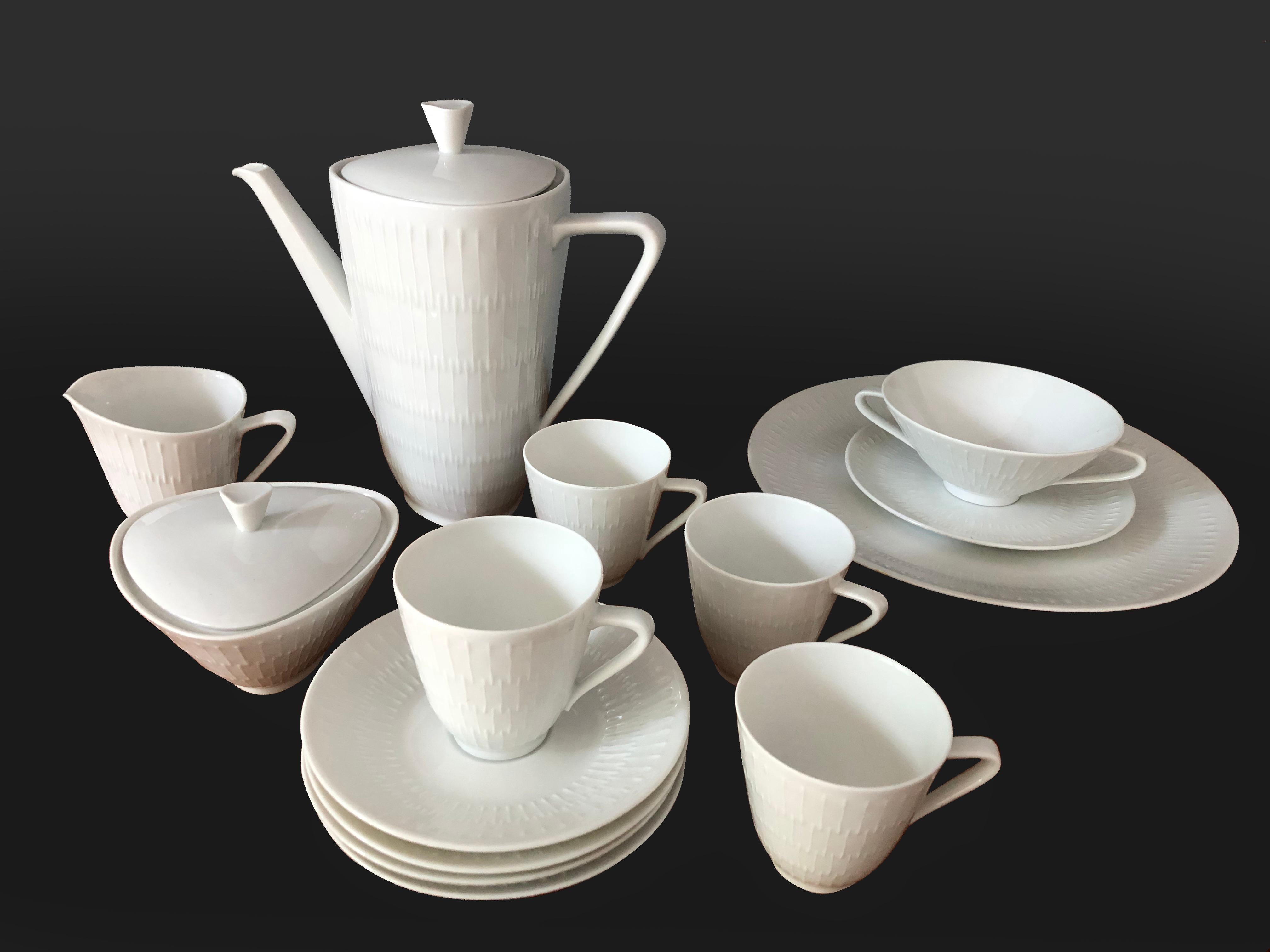 Hans Achtziger - Vintage Midcentury Coffee Set by Hans Achtziger for  Hutschenreuther Selb at 1stDibs | hutschenreuther coffee set