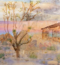 'Felisiana,' Water color, color pencil, inkjet, landscape, painting
