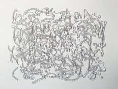''Untitled (02),'' Tinte auf Mylar, Abstrakte, zeitgenössische Kunst