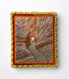 'Canyon Flo (Utah)', Embroidery, fabric, textile, landscape, contemporary art