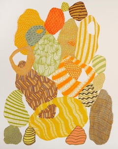 'Accumulation 3', Markers, pens, patterns, contemporary, abstract drawing