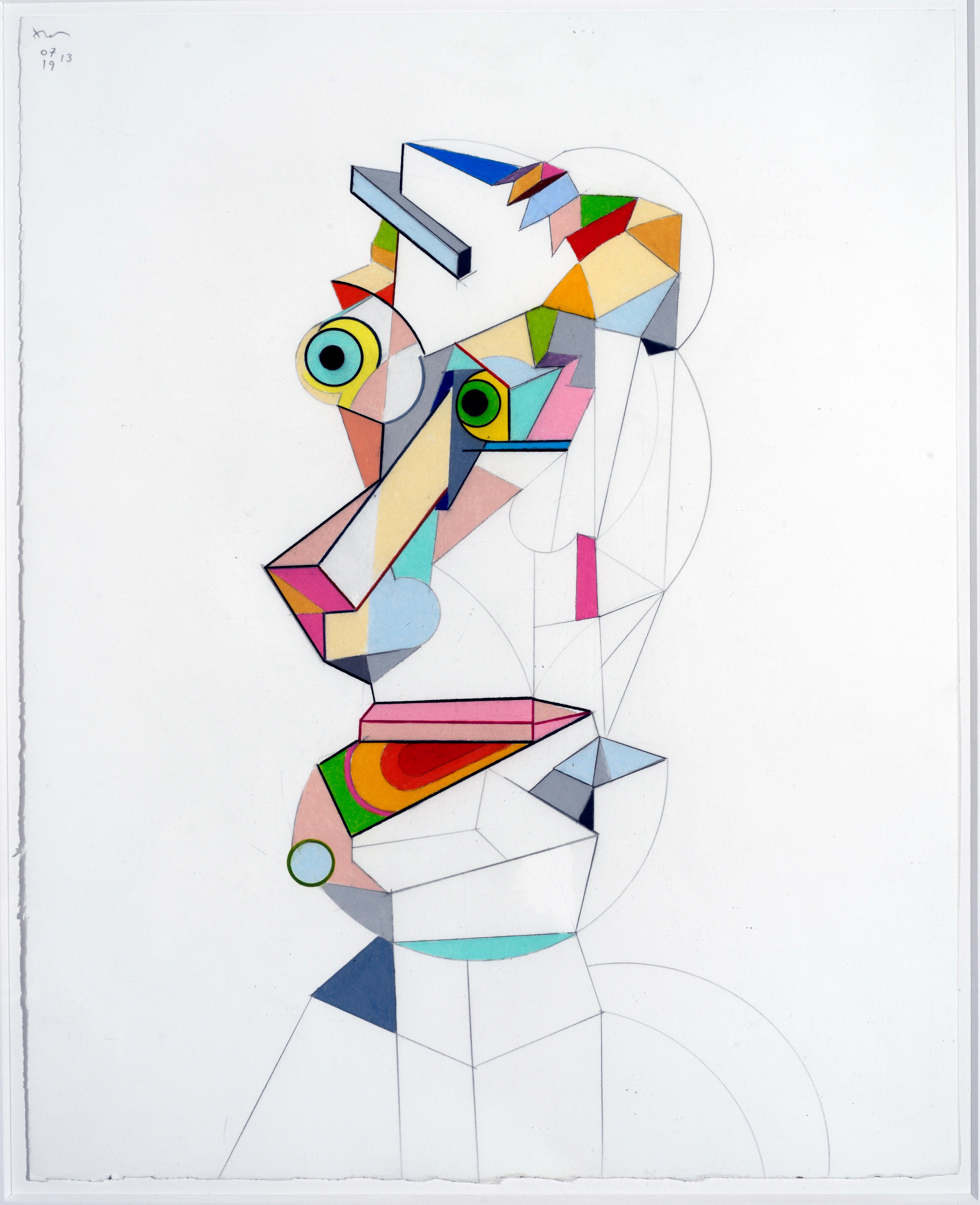 Adnan Charara Figurative Art – Persona In Progress VIII