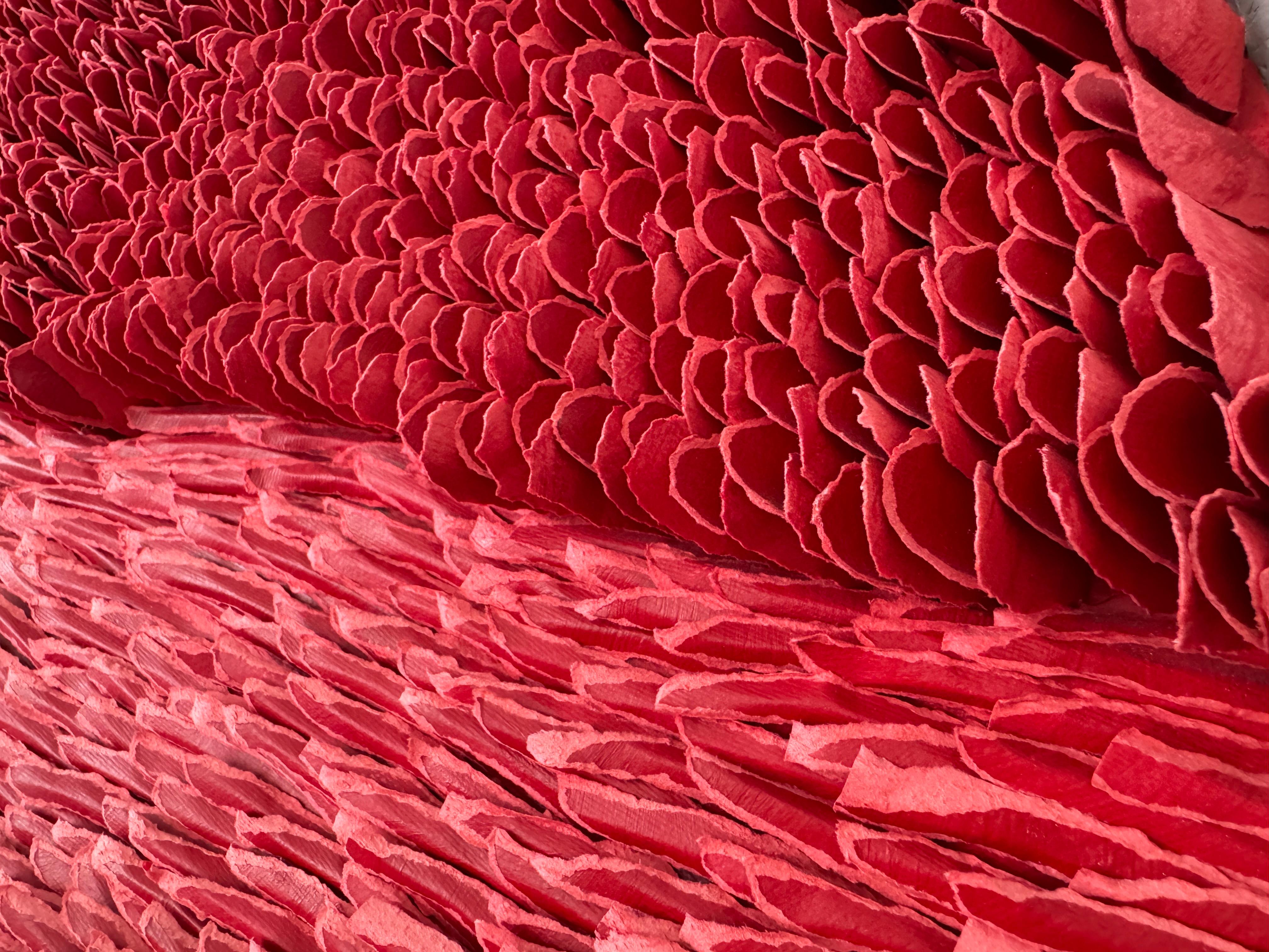 Skulpturale Wandkunst aus zerrissenem Papier und Stein, 2020 im Angebot 16