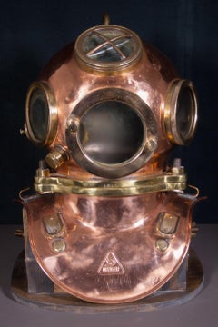 Draeger Dive Helmet, DM40 No. 3247, 3 Bolt, 4 Light