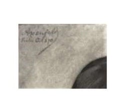 Charcoal portrait of a young girl - Heinrich Axenfeld (1824 -1895)