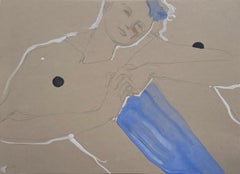 Abstrakte, figurative Zeichnungen und Aquarelle des Impressionismus