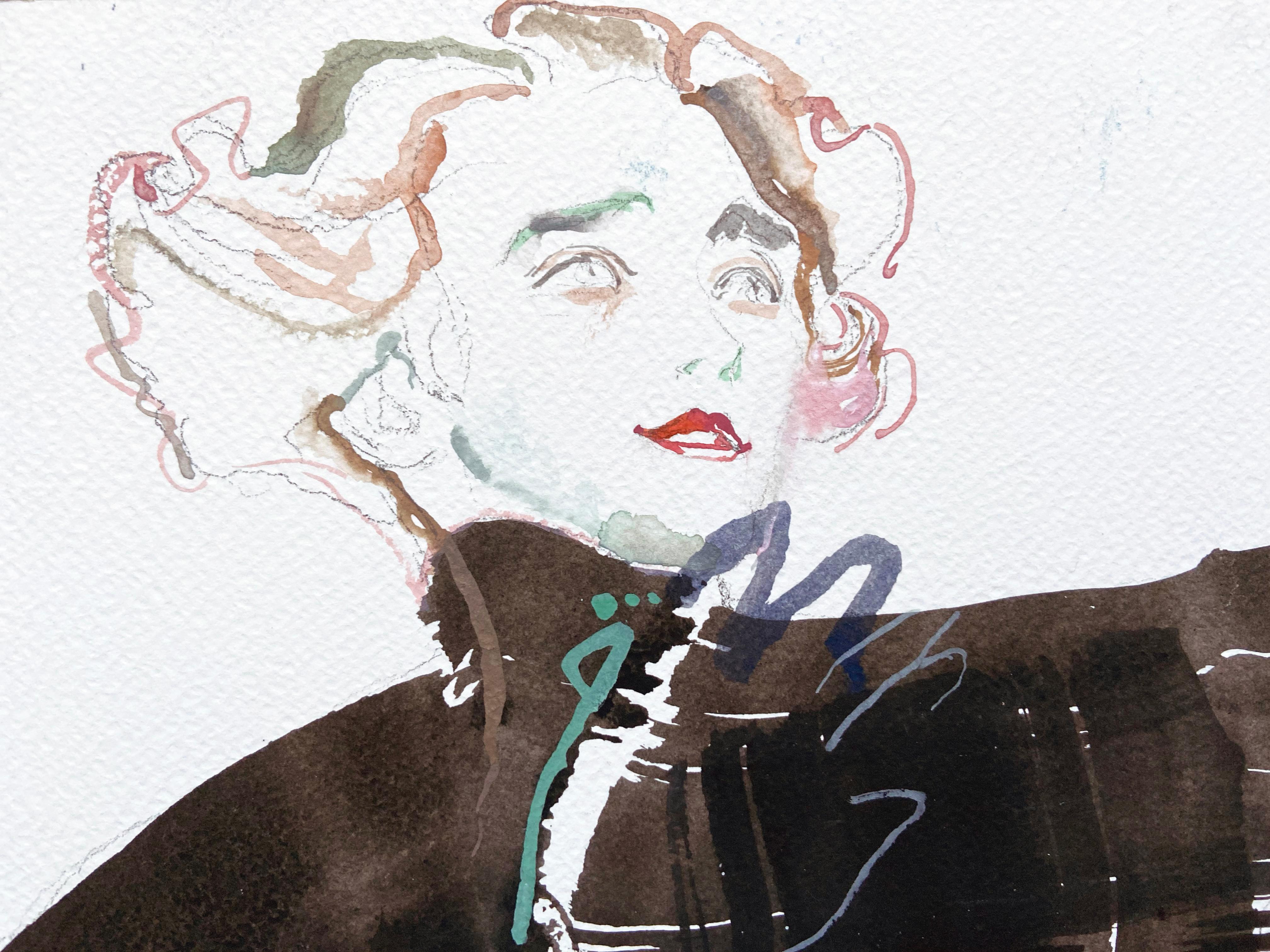 watercolor  portrait - Art by Anastasia Aureum