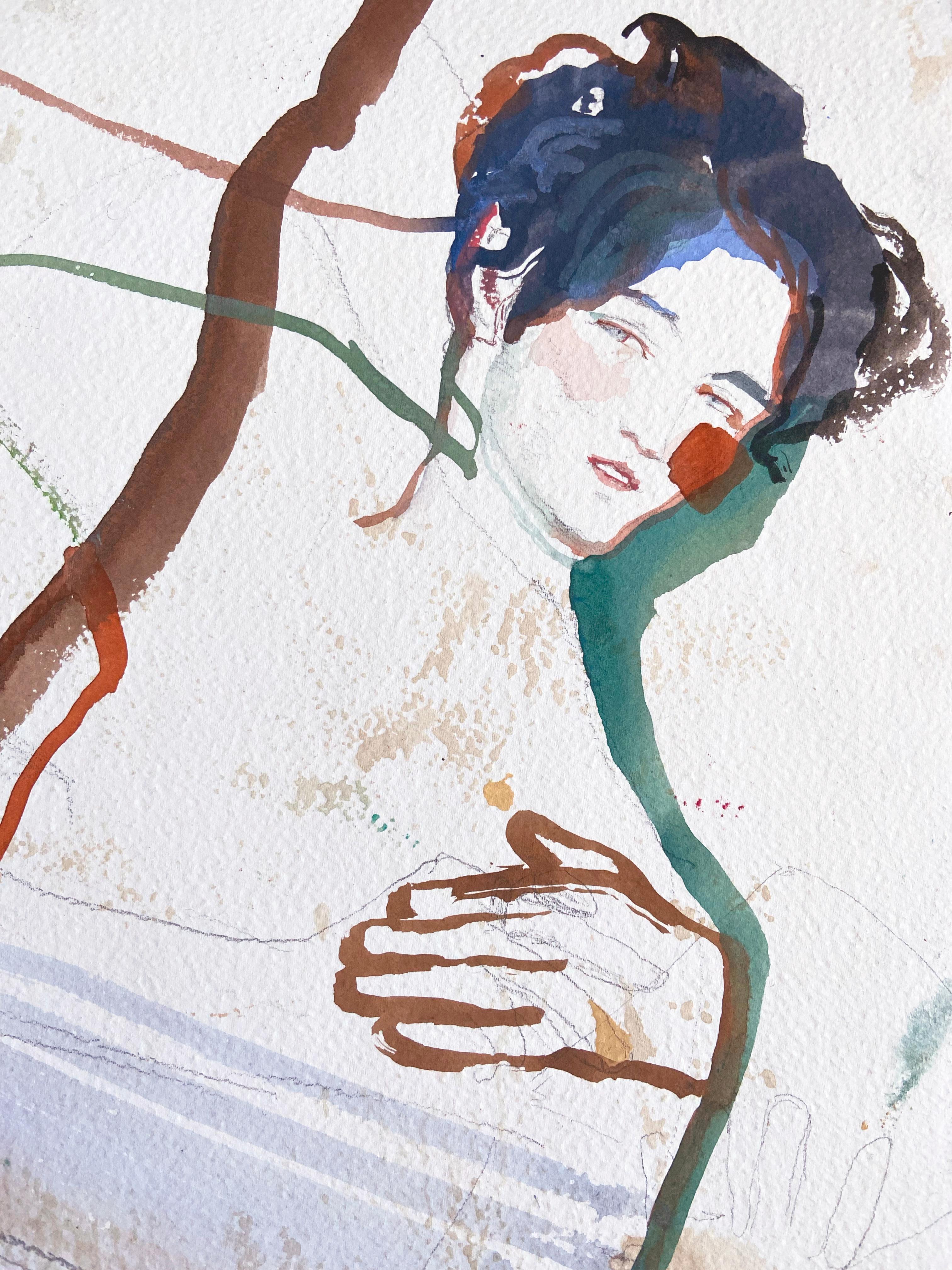 dessin portrait aquarelle - Art de Anastasia Aureum