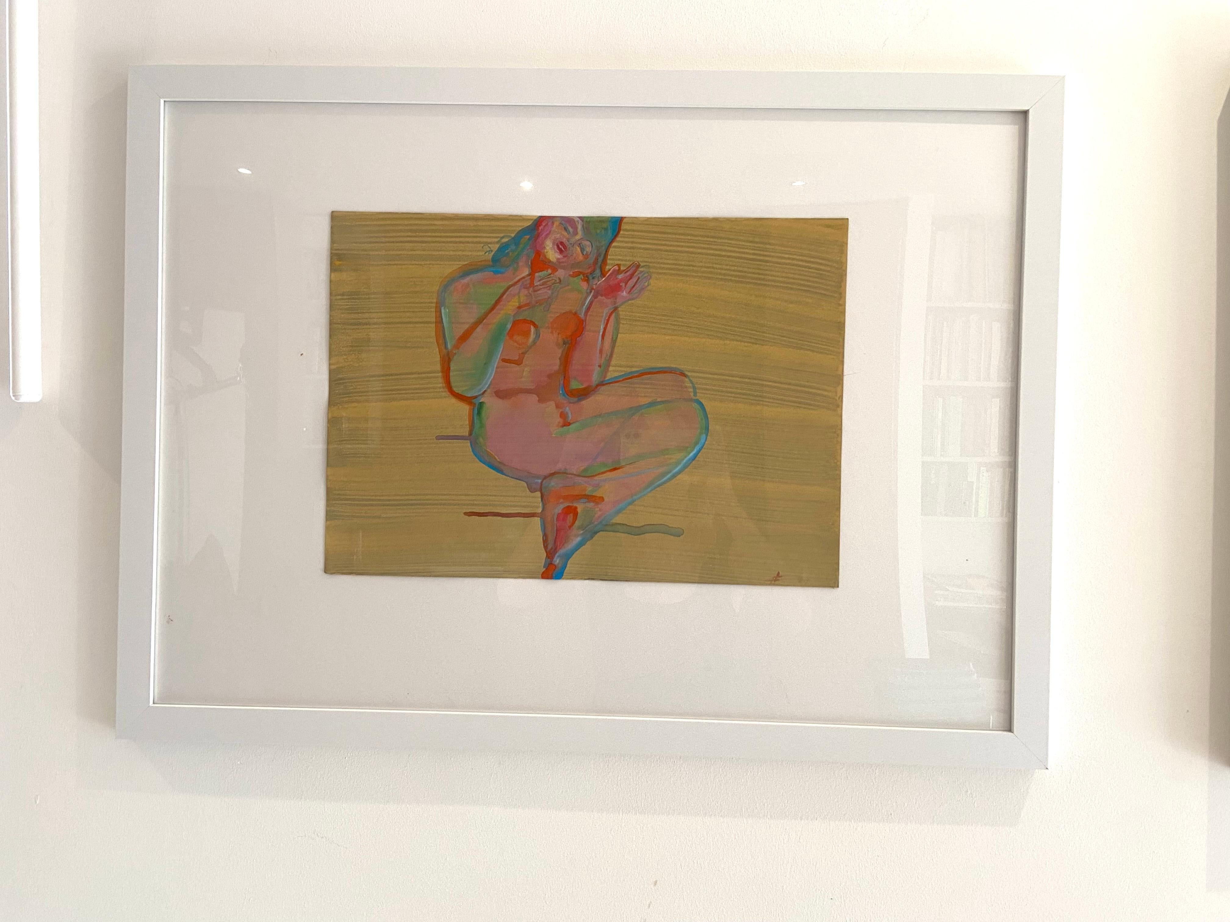 nackt Aquarell Mimmi (Braun), Nude, von Anastasia Aureum