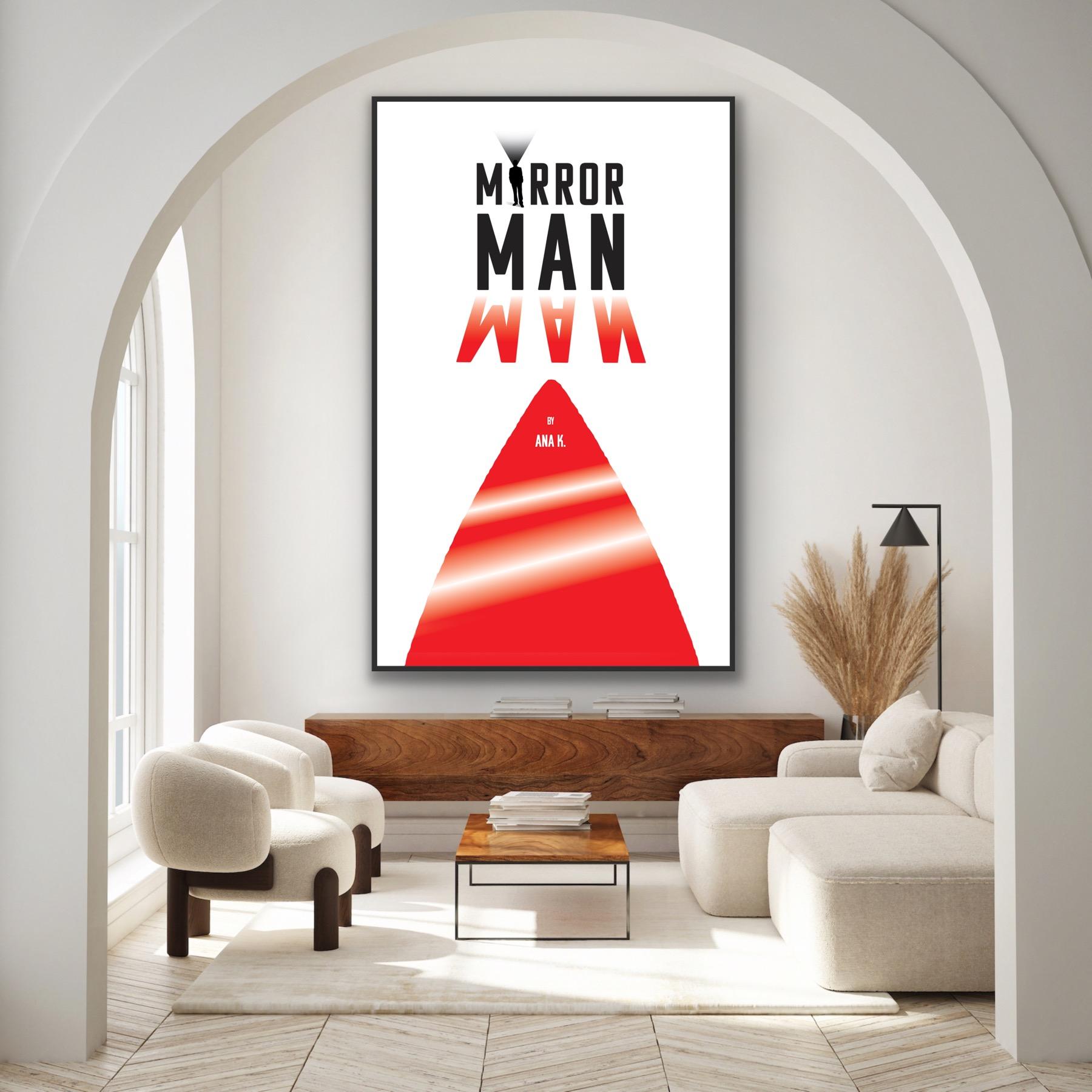 poster astratto Libro Mirror Man di Ana K. - Art di Anastasia Aureum