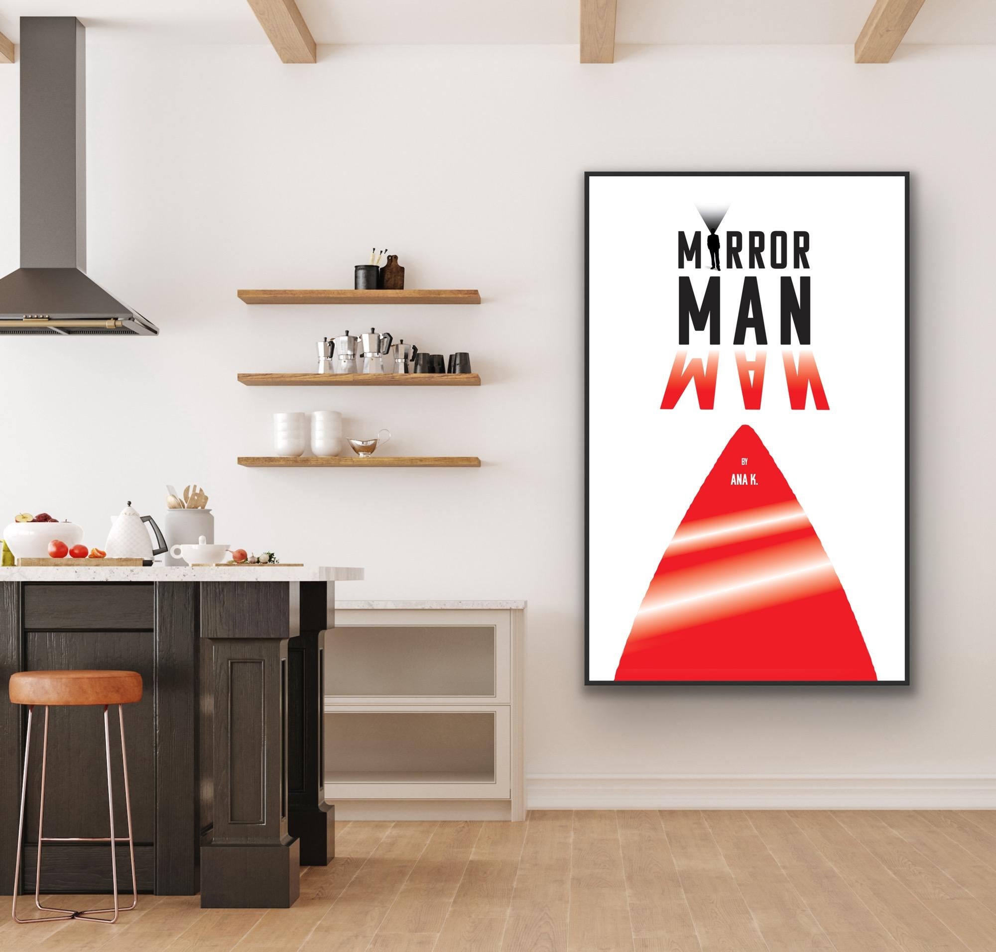 poster astratto Libro Mirror Man di Ana K. in vendita 2