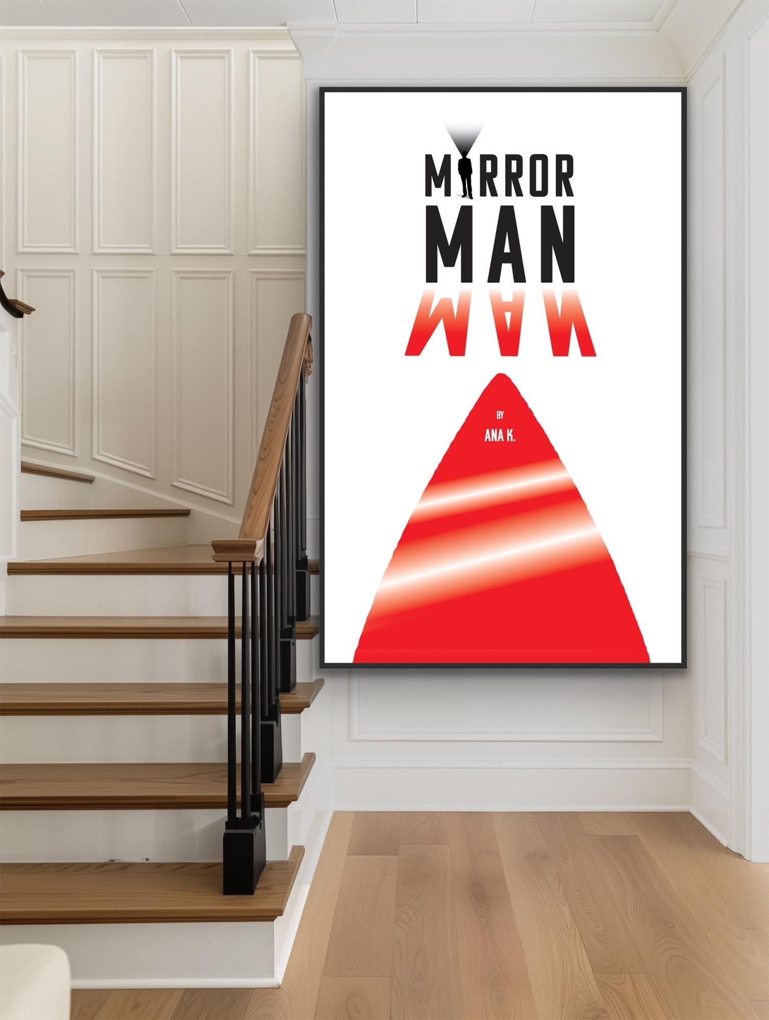poster astratto Libro Mirror Man di Ana K. in vendita 3