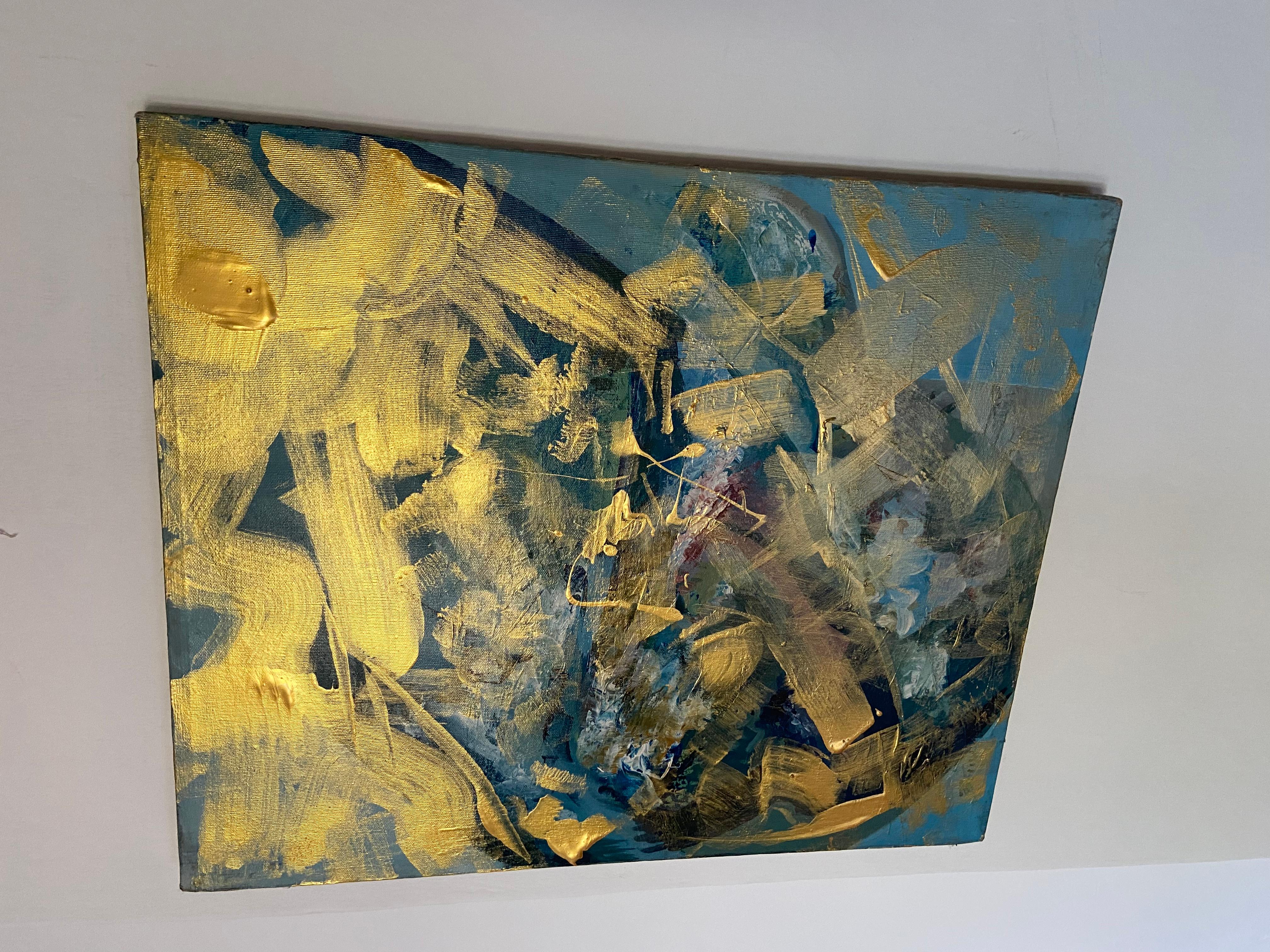 sea of gold - Painting by Katarina Joys