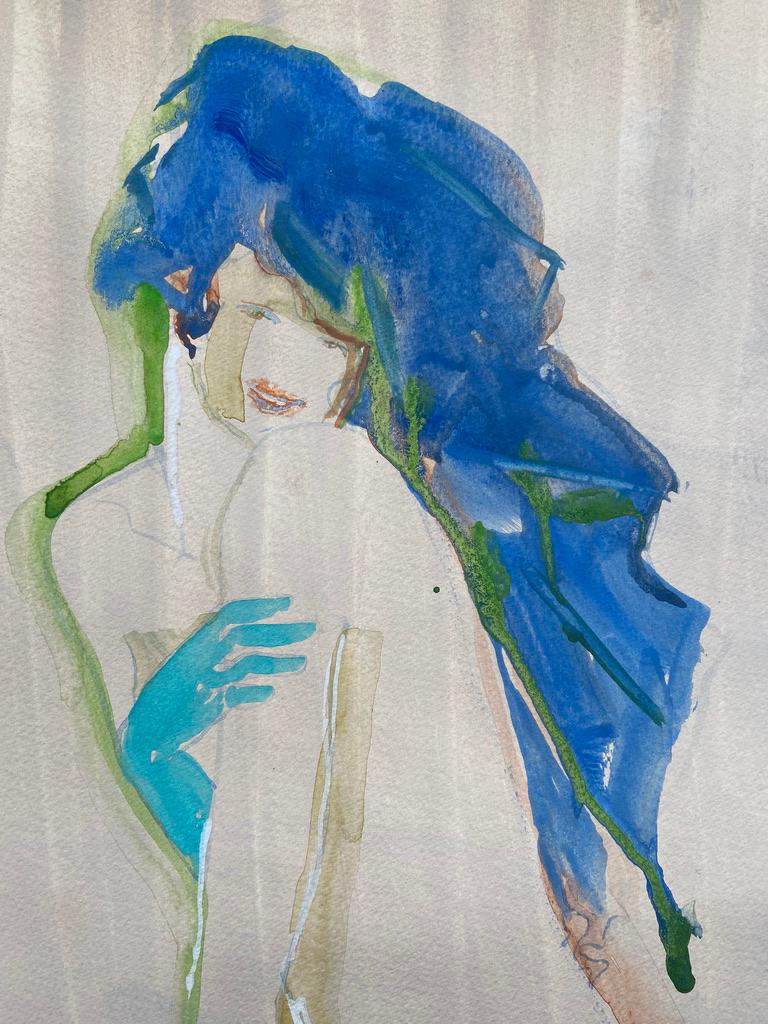 Lover  after Egon Schiele Klimt vienna secessione nude erotic - Art by Anastasia Aureum