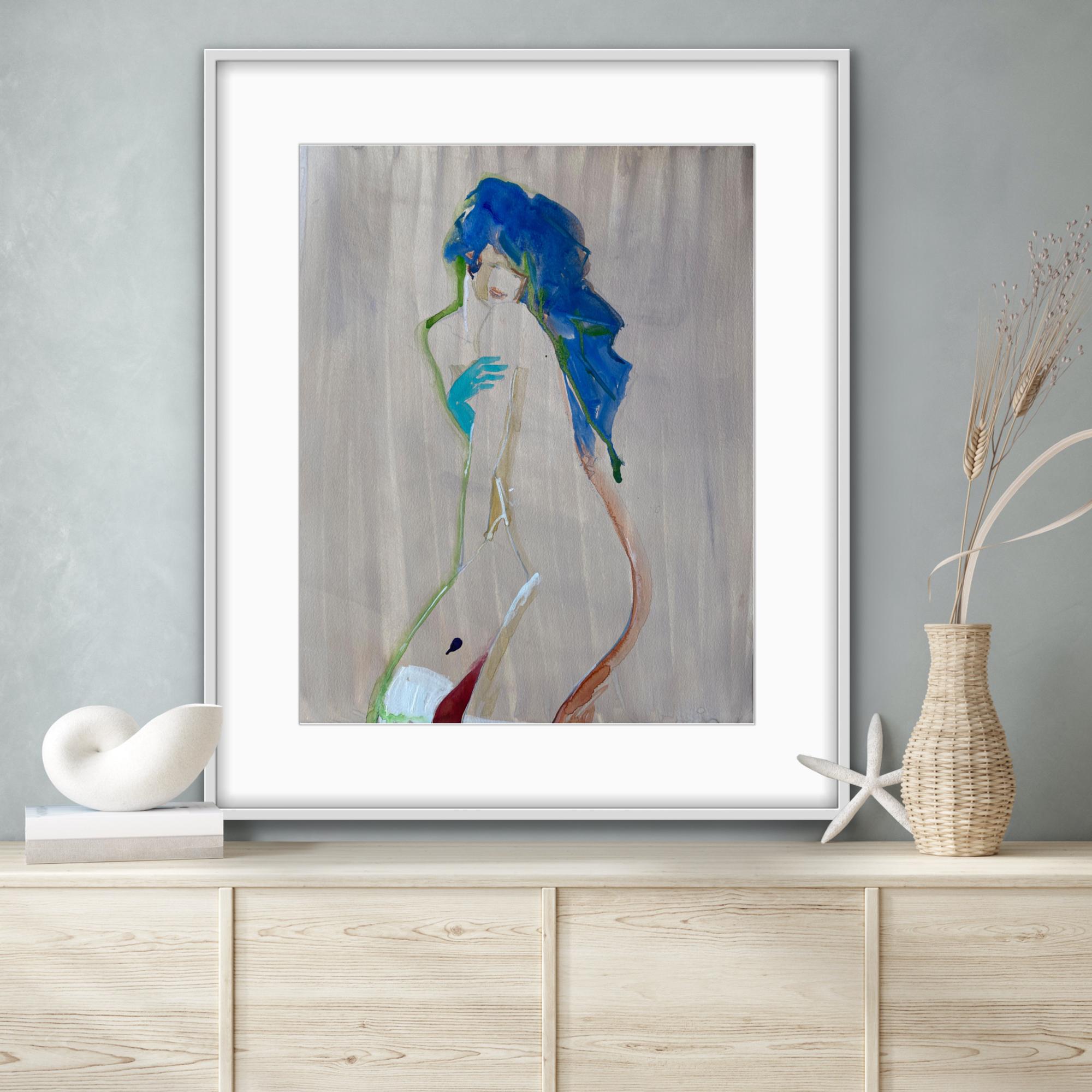 Lover  after Egon Schiele Klimt vienna secessione nude erotic - Contemporary Art by Anastasia Aureum