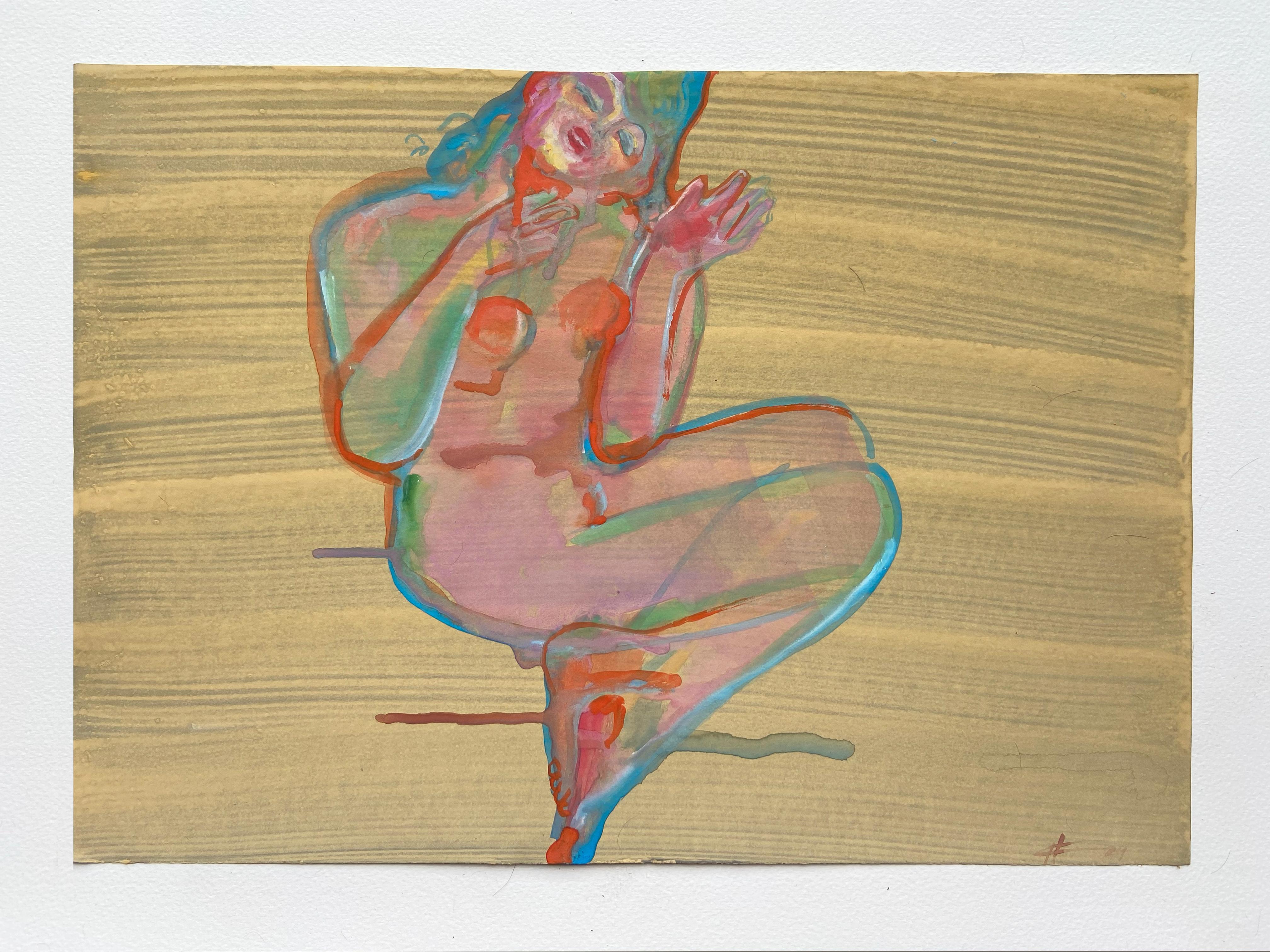 nudo acquerello Mimmi - Art Contemporaneo di Anastasia Aureum