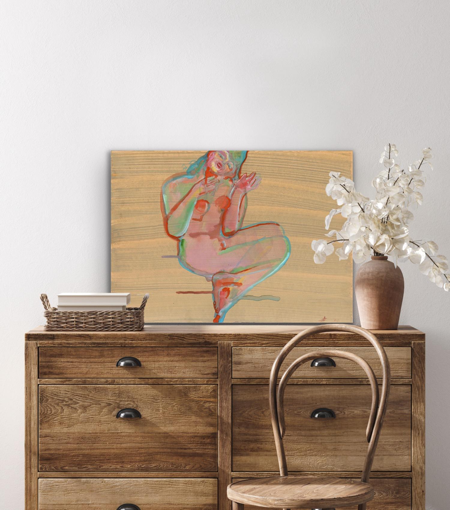 desnudo acuarela mujer Mimmi en venta 8