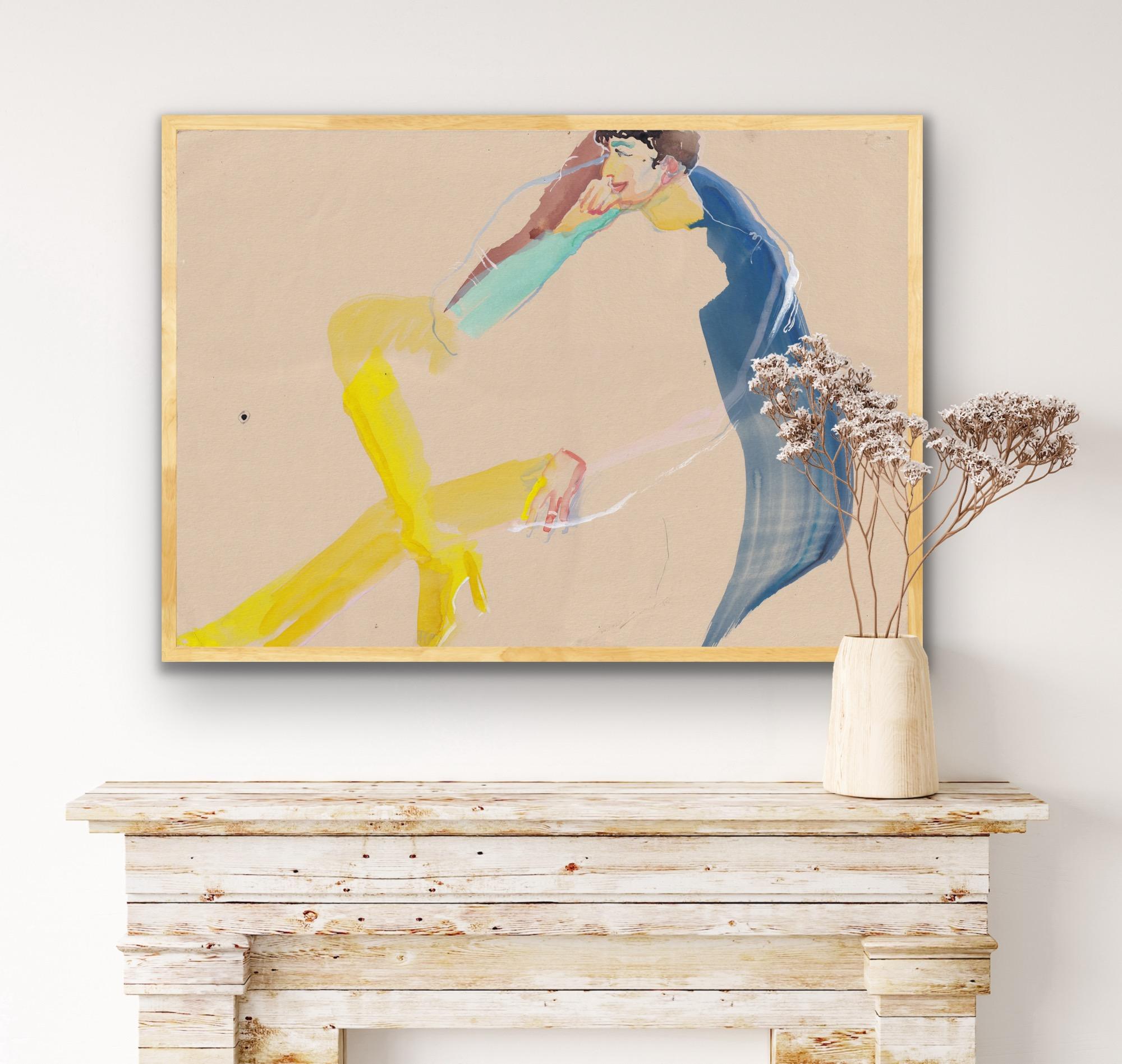 Portrait watercolor Andre For Sale 6