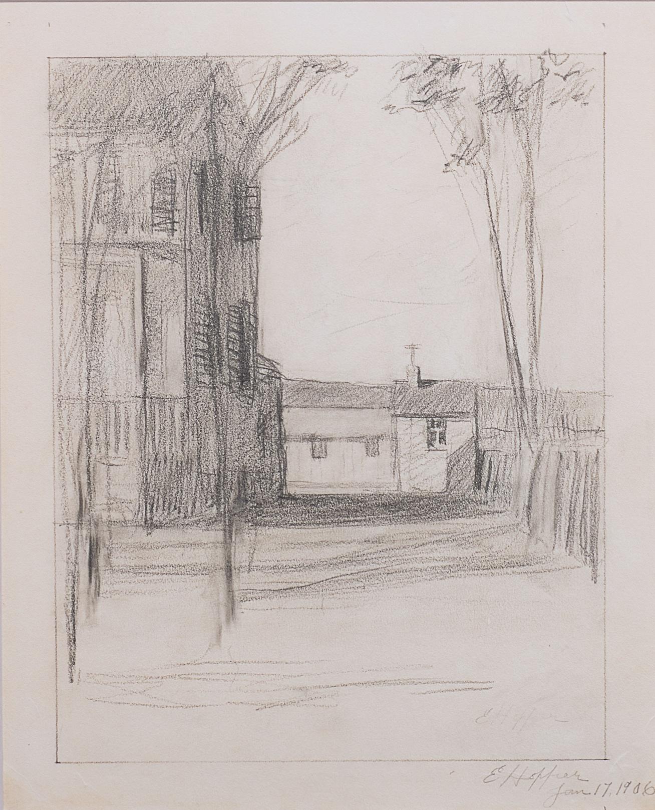 Edward Hopper The Family House at Nyack, 1906 For Sale at 1stDibs
