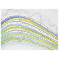 KM Graham "Dorset Lines in Blue" Drawing