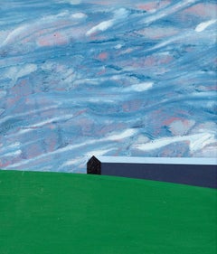 Charles Pachter "Oro Barn" Painting, 1999