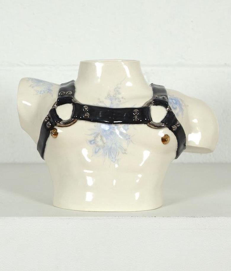 Pansy Ass Ceramics Figurative Sculpture - Harness Vase