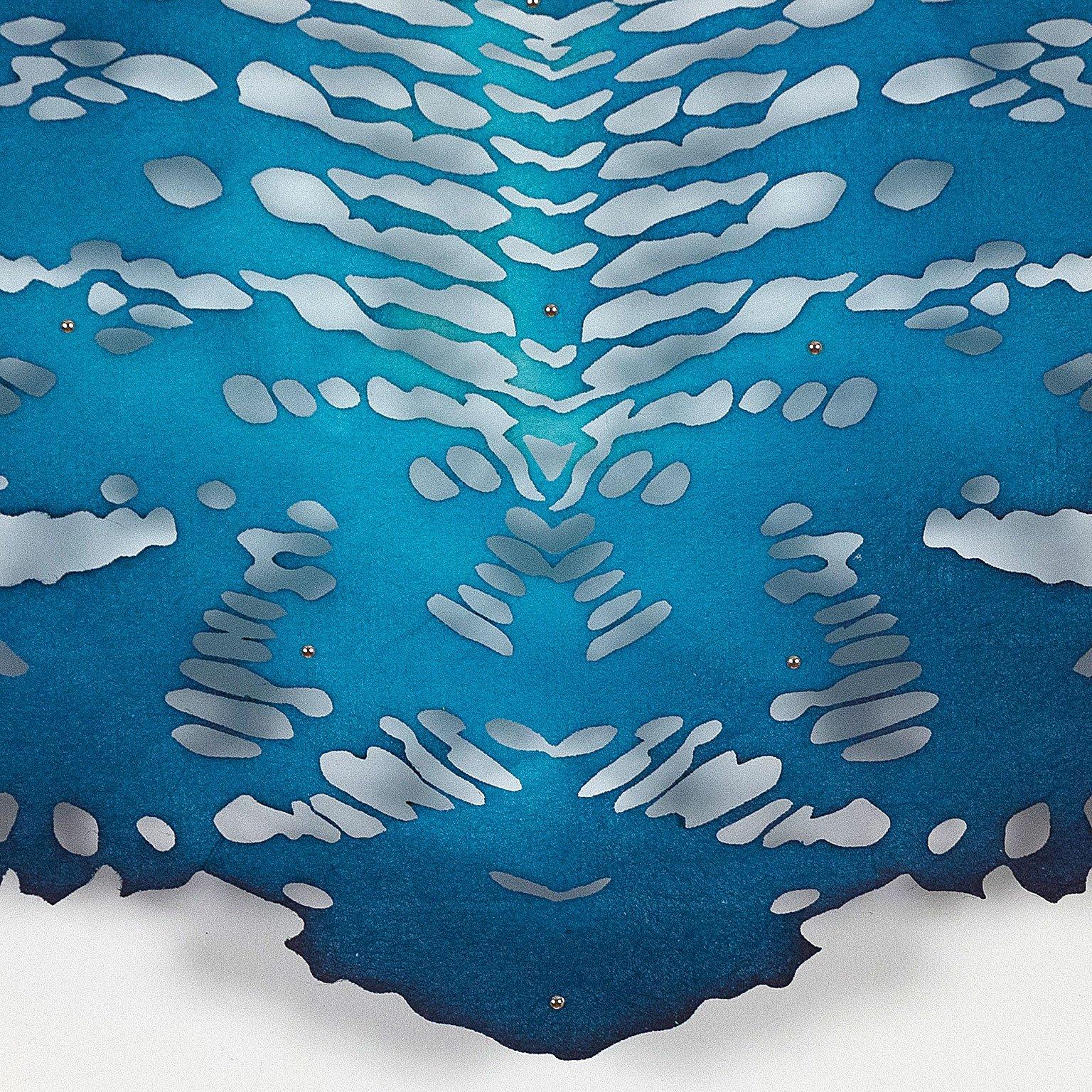 Blue Apatite - Contemporary Mixed Media Art by Lizz Aston