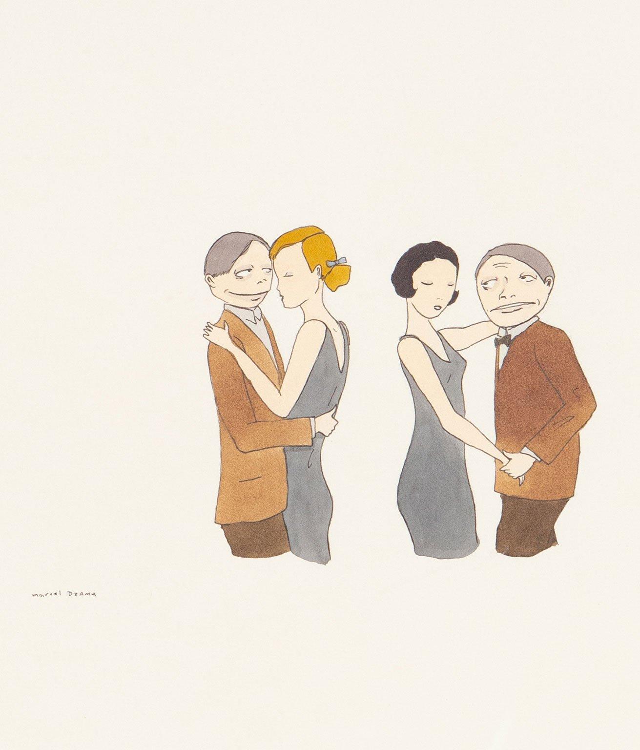 Date de la danse - Surréalisme Art par Marcel Dzama