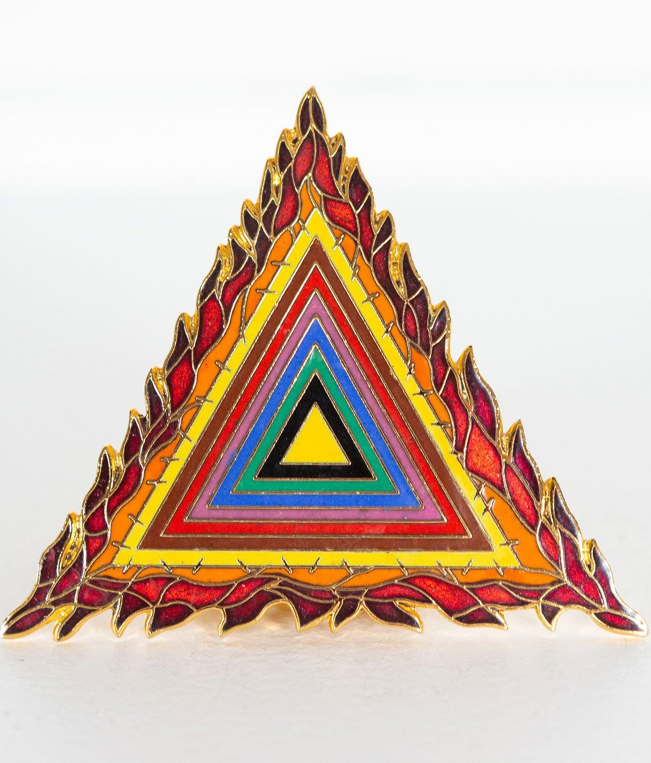 Holocaust Project Logo Pin and Pendant - Art by Judy Chicago