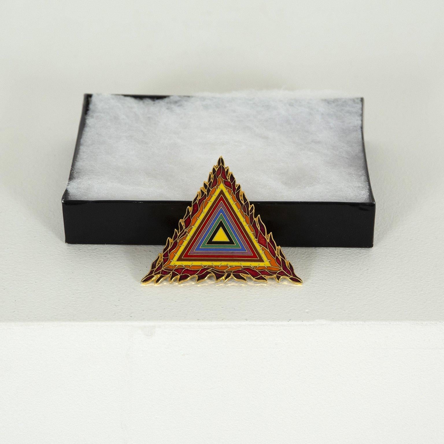 Holocaust Project Logo Pin and Pendant - Conceptual Art by Judy Chicago