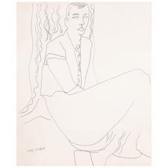 Untitled "Seated Gentleman"   USA, circa 1950s, Signed by artist