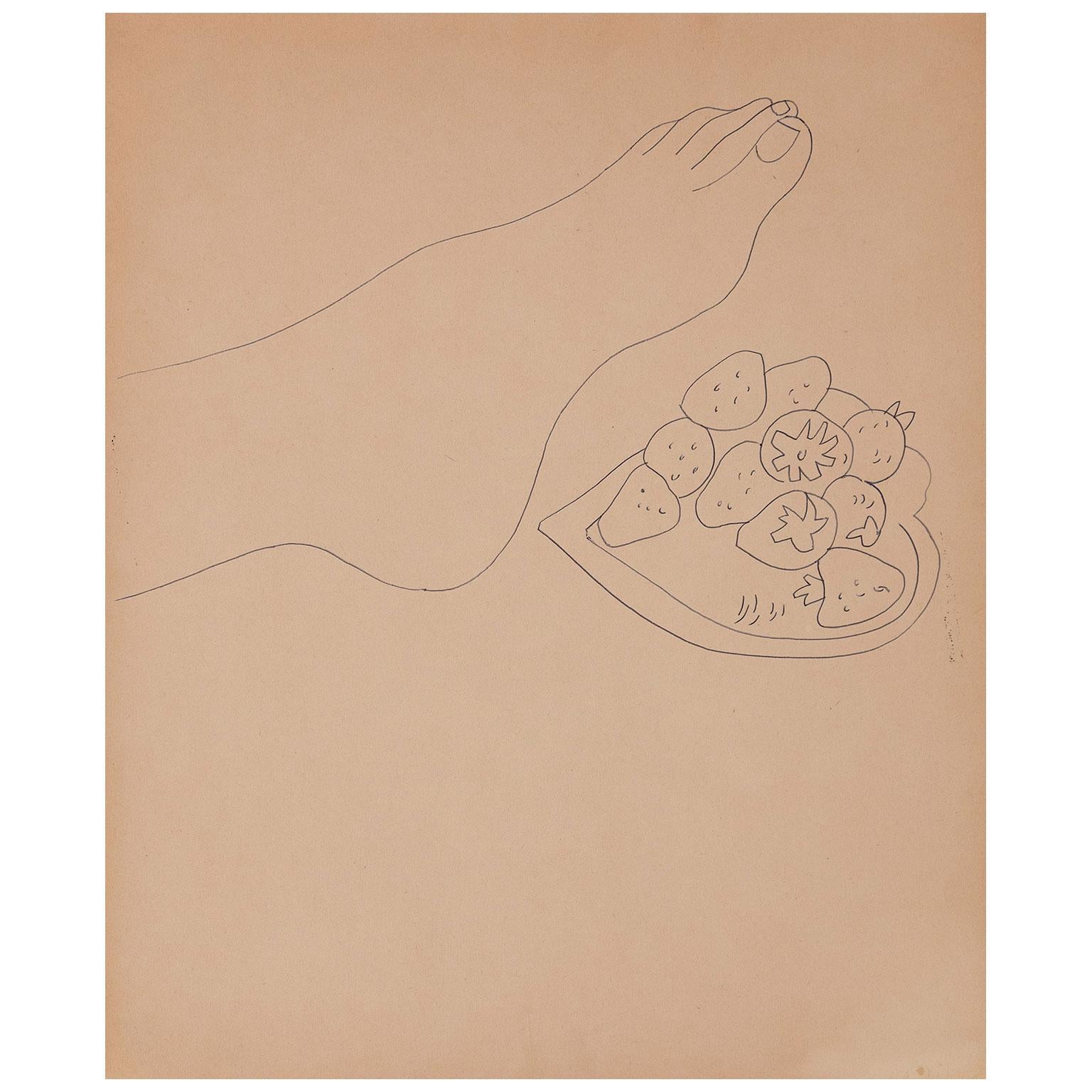 Recreation of an Andy Warhol sketch by cintart on DeviantArt
