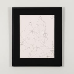 Post-Modern Nude Drawings and Watercolors
