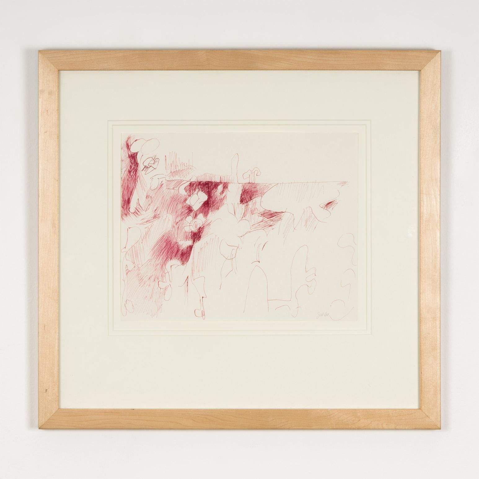 Untitled (Red Bulge Drawing)