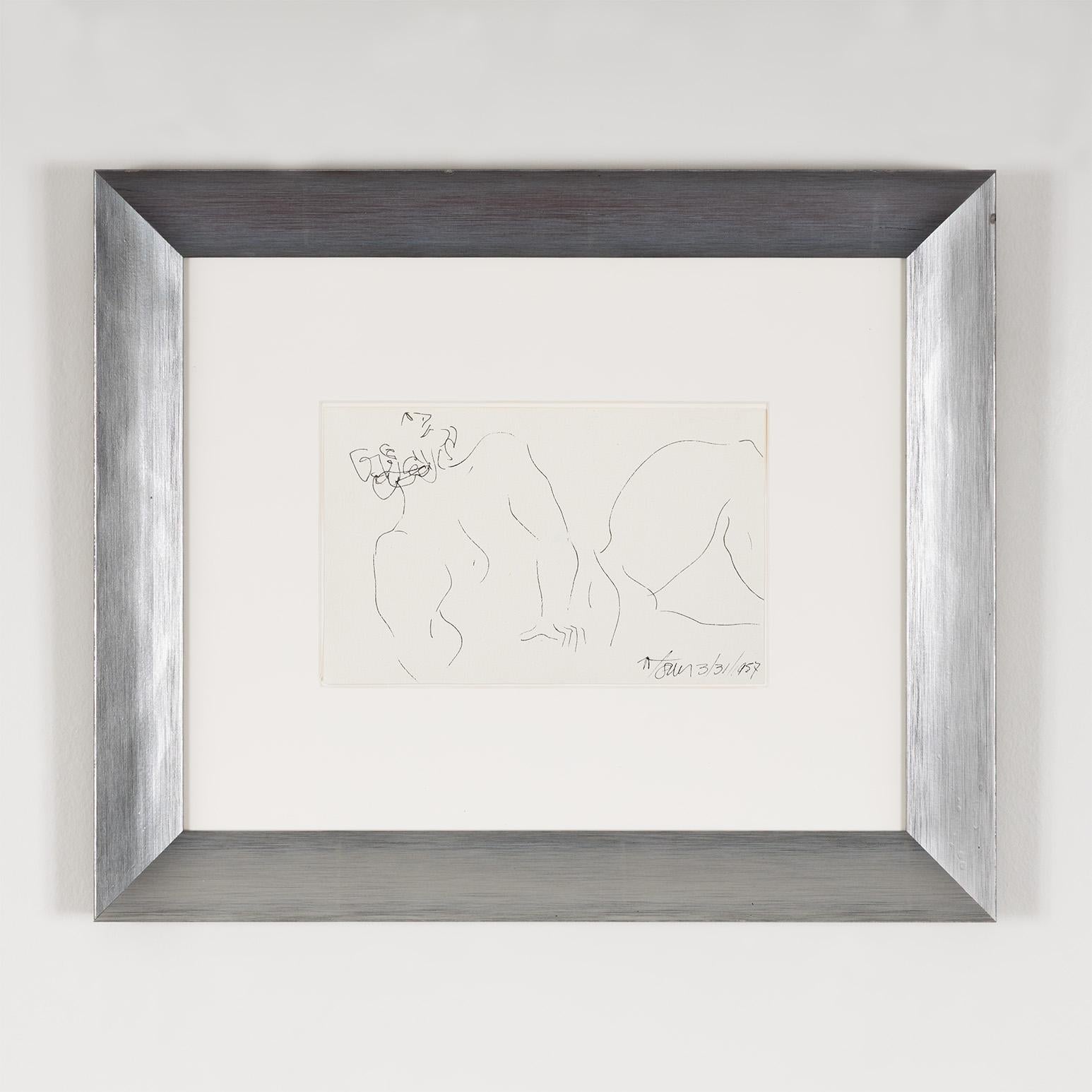 Figurative Art Harold Town - Majordome surpris