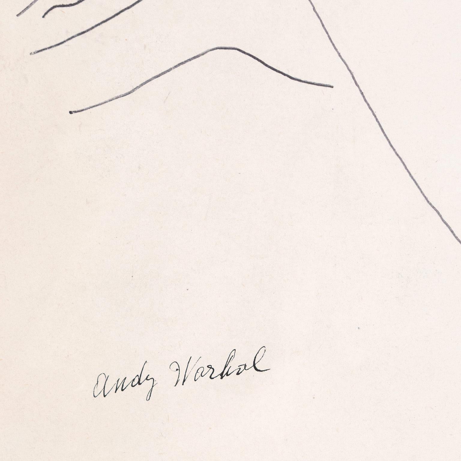 Sitzender Gentleman (Pop-Art), Art, von Andy Warhol