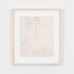 Untitled "Seated Gentleman"   USA, circa 1950s, Signed by artist