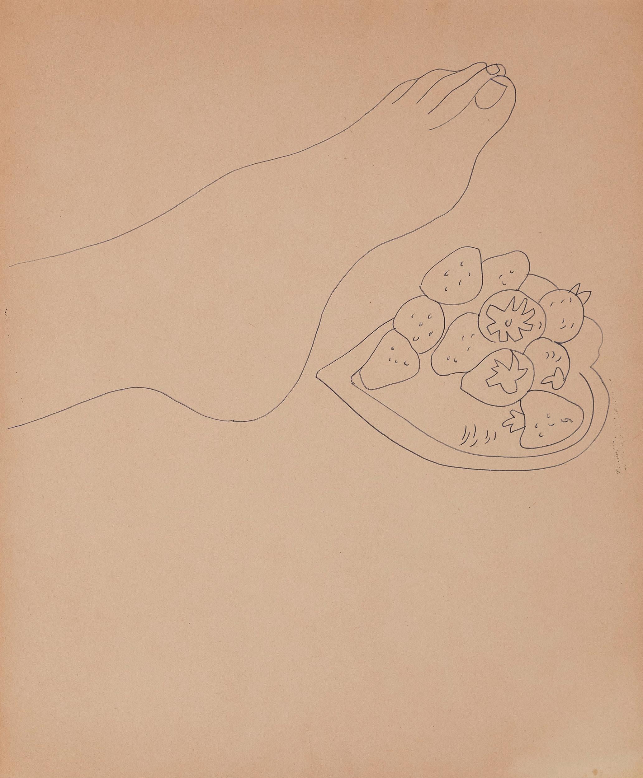 Foot with Strawberries For Sale 1