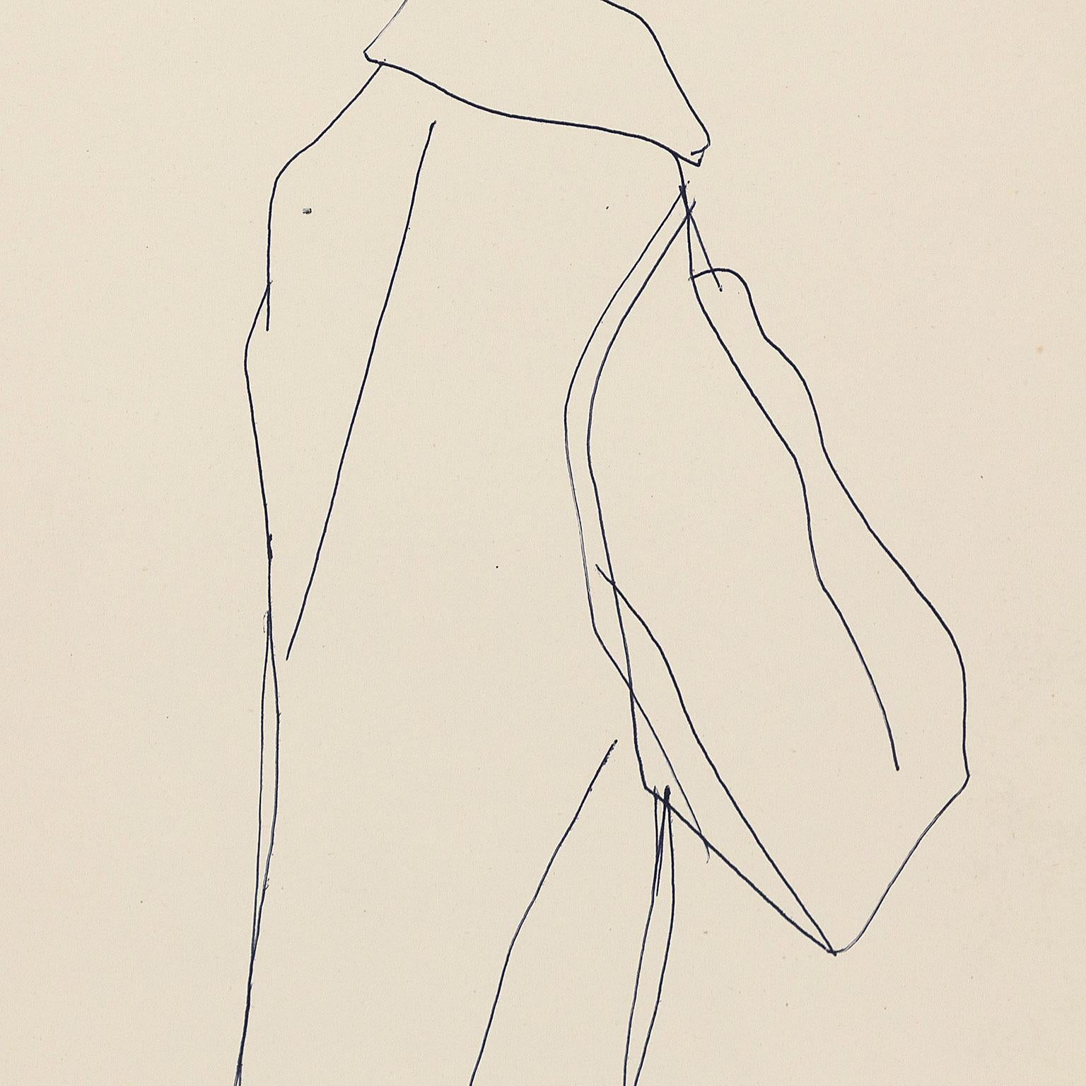 Impermeable famoso - Figurative Art Blanco de Andy Warhol