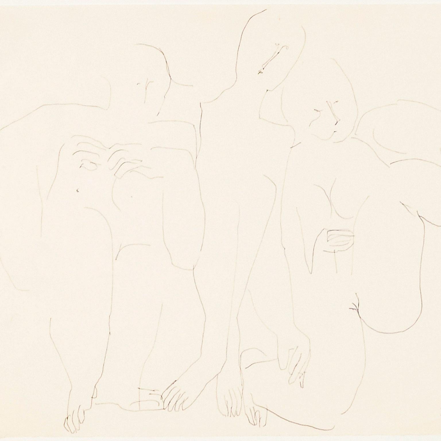 Trio mit Katze (Feministische Kunst), Art, von Joyce Wieland