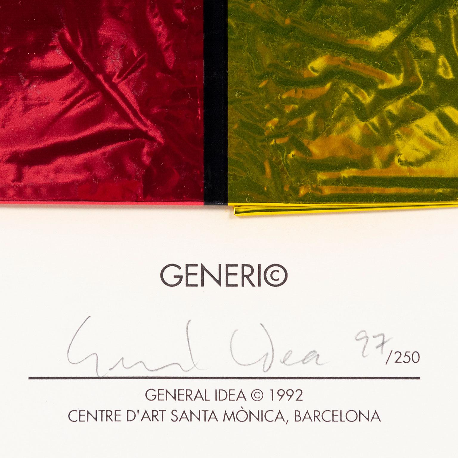 General Idea was founded in 1967 in Toronto by AA Bronson (b. 1946), Felix Partz (1945-1994), and Jorge Zontal (1944-1994). Over the course of 25 years, they made a significant contribution to postmodern and conceptual art in Canada and beyond.

In