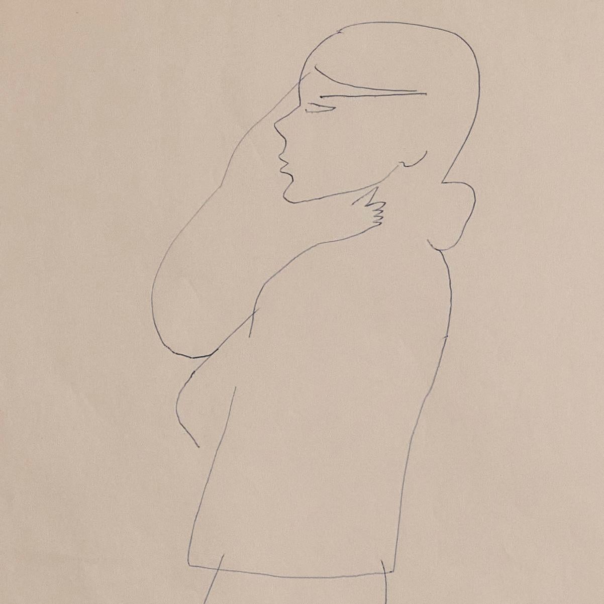 Donna in blu - Art American Modern di Andy Warhol