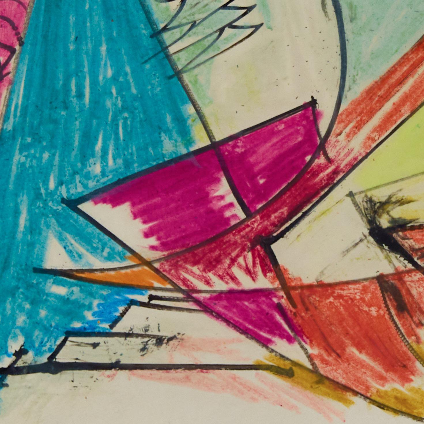 Sans titre - Beige Abstract Drawing par Hans Hofmann