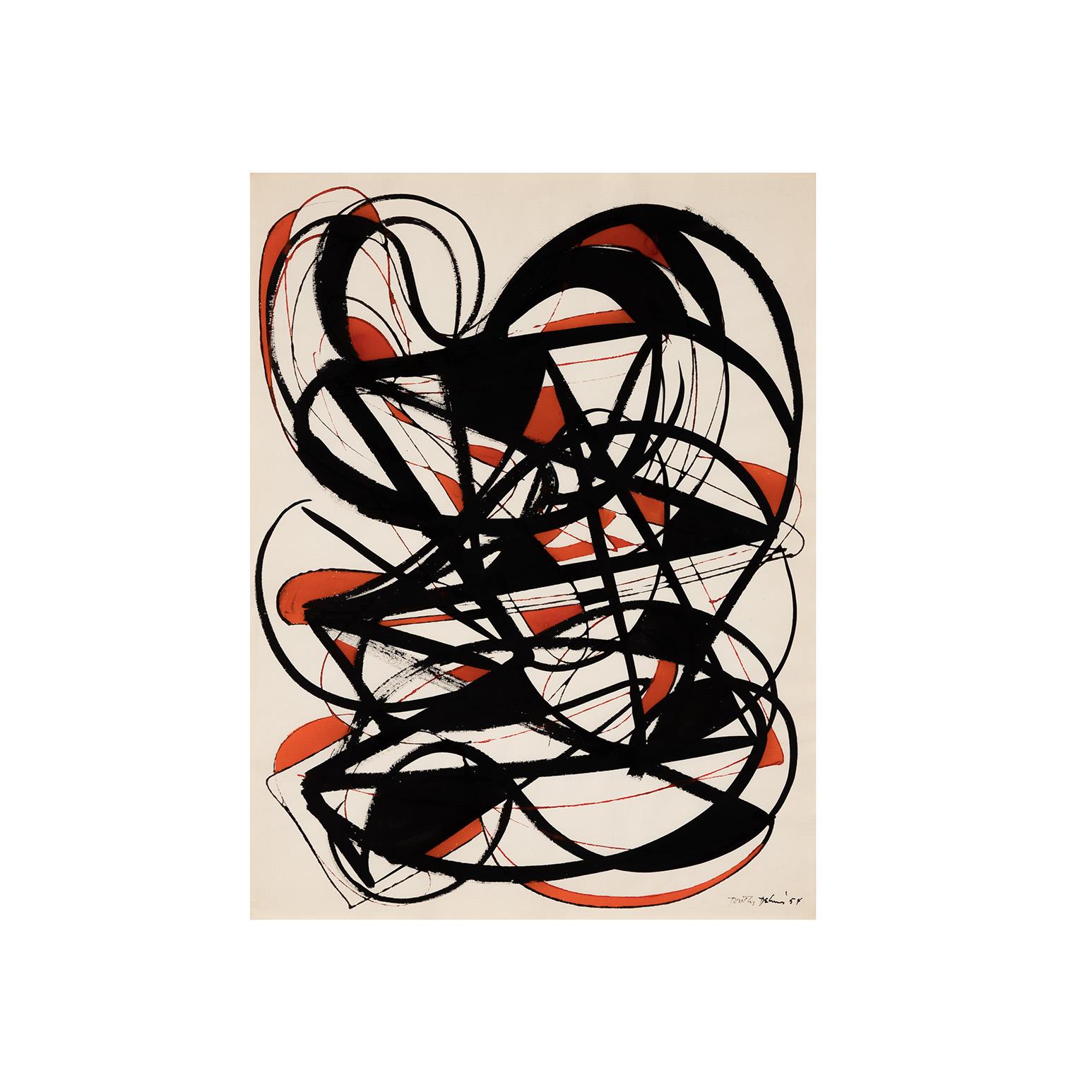 Mujer con rabieta - Art de Dorothy Dehner