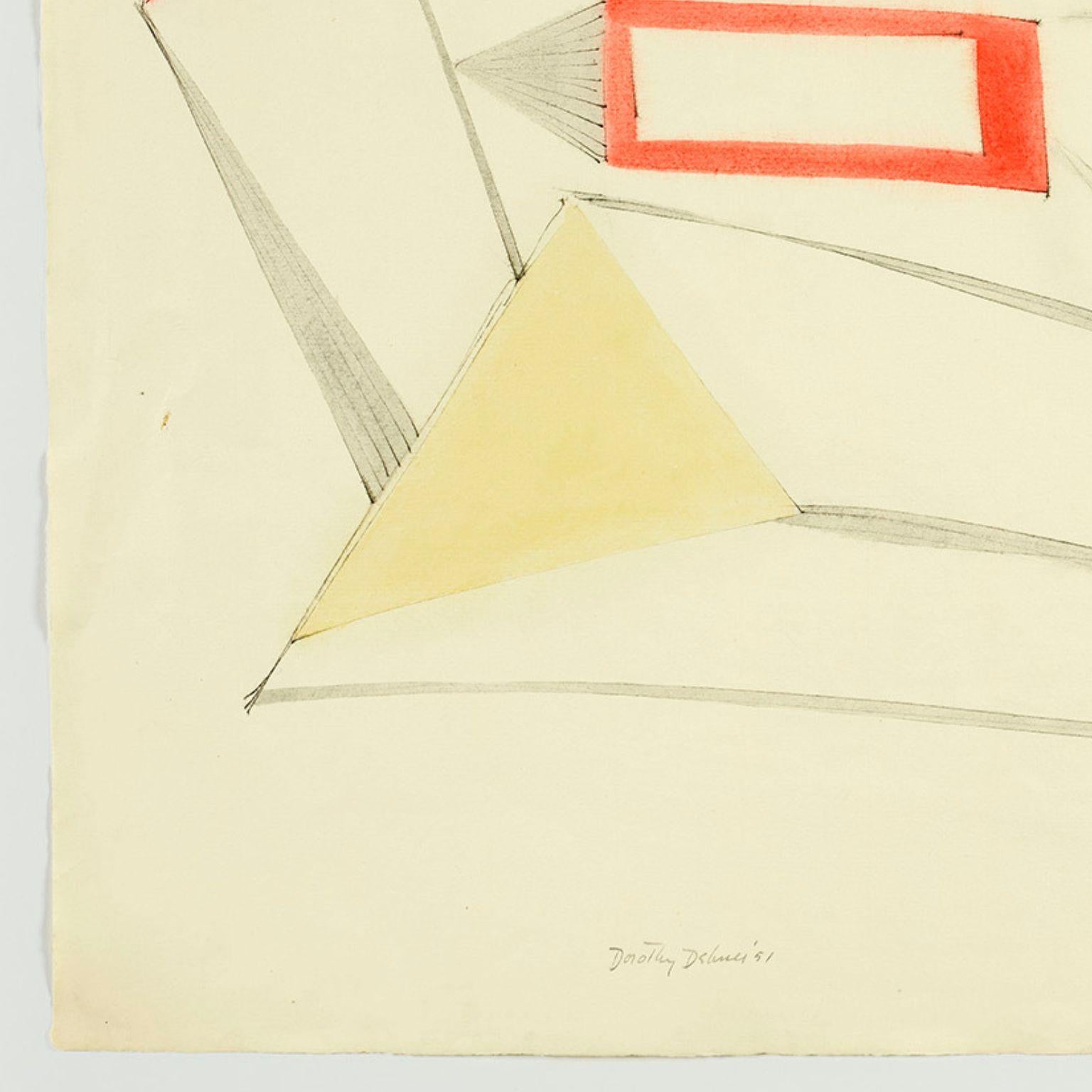 Dorothy Dehner (1901-1994) war eine einflussreiche amerikanische multidisziplinäre Künstlerin, die sich mit Zeichnung, Malerei, Druckgrafik und vor allem mit Bildhauerei beschäftigte.

Dehners Erbe wurde viele Jahre lang von ihrem Ex-Mann, dem