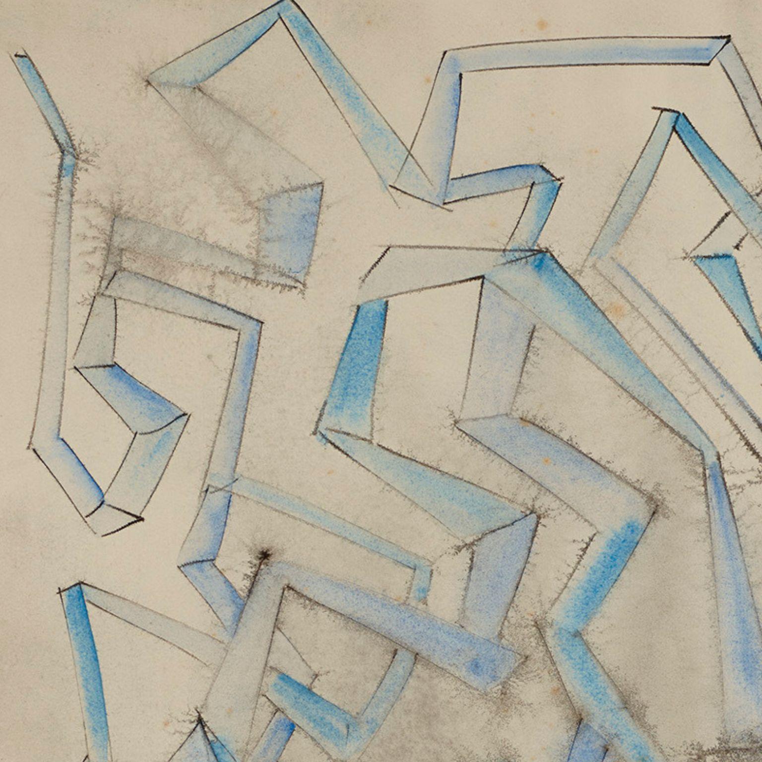Movimento blu - Art Espressionismo astratto di Dorothy Dehner